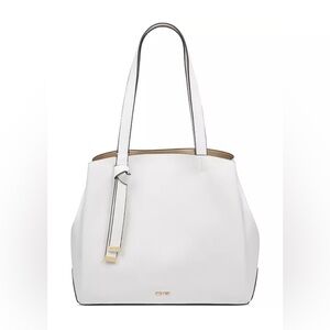 Nine West White Gaya Tote